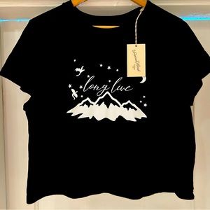 One-of-a-Kind Taylor Swift inspired Black XL Crop Top